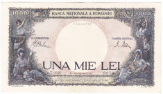 Bancnota 1000 Lei 10 septembrie 1941 a.UNC foto