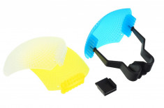 ?JJC FC-22 Kit bounce diffuser 3 in 1 ? alb, flourescent, incandescent foto