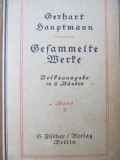 Cumpara ieftin Gesammelte Werke in sechs Bänden - Zweiter Band - Gerthart Hauptmann , 1917