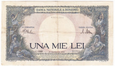 3.Bancnota 1000 Lei 10 septembrie 1941 foto