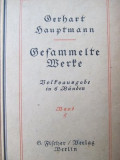 Cumpara ieftin Gesammelte Werke in sechs Bänden - Funfter Band -Gerthart Hauptmann , 1917