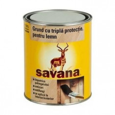 Grund Lemn cu Tripla Protectie, pe Baza de Solvent 2.5 L Savana foto