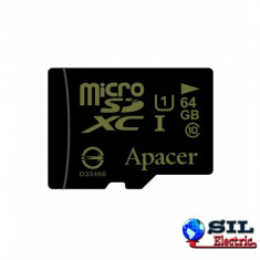 Card microSDXC UHS-I 64GB clasa10 cu adaptor SD, Apacer foto