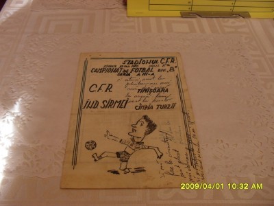 program C.F.R. Timisoara - Ind.S.C. Turzii foto