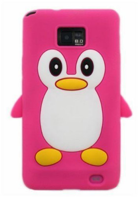 Husa silicon model pinguin Samsung Galaxy S2 i9100 + folie protectie ecran foto
