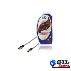 Cablu USB 3.0 A tata -&amp;amp;gt; USB 3.0 A mama conectori auriti HQ foto