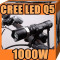 LANTERNA CREE LED Q5 1000W + SUPORT BICICLETA