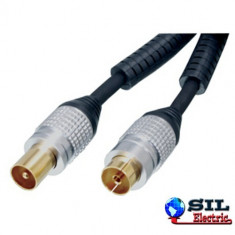 Cablu profesional Coaxial Tata &amp;amp;lt;-&amp;amp;gt; Coaxial Mama 90dB 10.0M,HQ foto