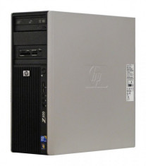 Calculator HP Z400 Tower, Intel Xeon W3580 3.33 GHz, 8 GB DDR3, 500 GB SSD NOU, DVD-ROM, Placa video nVidia GeForce GT740, 2 GB DDR3, Windows 7 foto