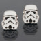 Butoni STAR WARS Stormtrooper argintii metal + ambalaj cadou