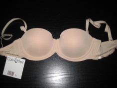 Sutien neutru de la CALVIN KLEIN (CK),Push up, 100% ORIGINAL, 70B, NOU foto