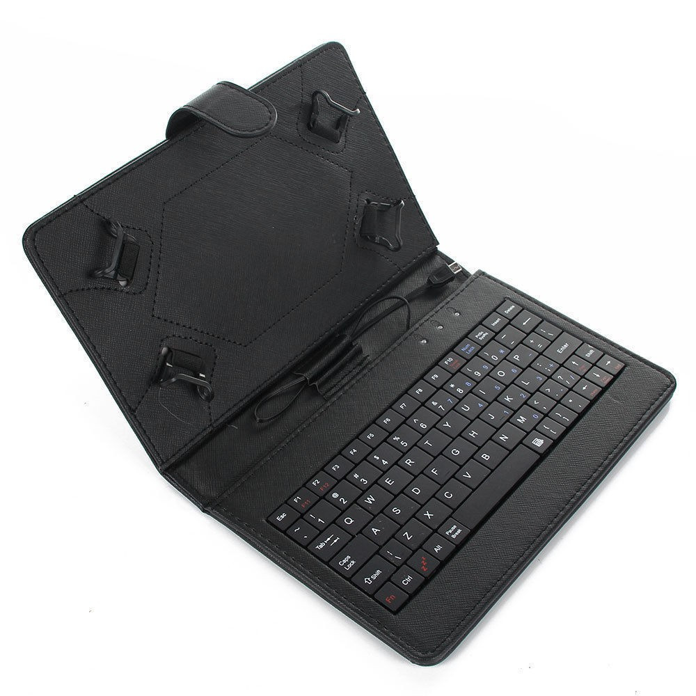 Husa Tableta 9 Inch Cu Tastatura Micro Usb Model X , Negru , Tip Mapa C13,  Universal | Okazii.ro