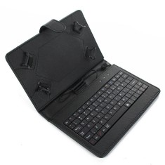 Husa Tableta 9 Inch Cu Tastatura Micro Usb Model X , Negru , Tip Mapa C13 foto