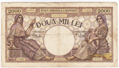 5) Bancnota 2000 lei 1941 foto