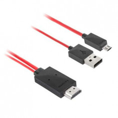 CABLU MHL HDMI - MICRO USB 1.5M (S3, NOTE) foto