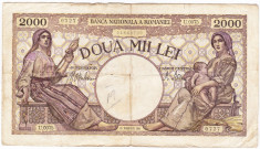 4) Bancnota 2000 lei 1941 foto