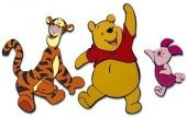 Decoratiune perete Pooh 3 piese foto