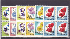 Romania Flori de camp bloc de 4 nr lista 893. foto