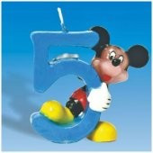 Lumanare 3D pentru tort Mickey Cifra 5 foto