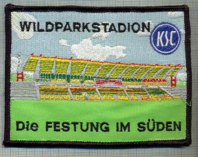 252 -EMBLEMA SPORTIVA -FOTBAL -KSC -KARLSRUHER SC -GERMANIA -starea care se vede foto