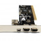 Adaptor PCI la Firewire 1394 (3 +1)