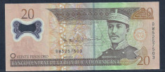 REPUBLICA DOMINICANA 20 PESOS DOMINICANOS 2009 [4] P-182 , polimer , VF+ foto