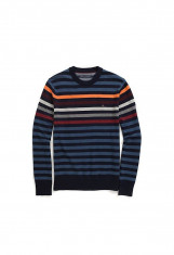 Pulover Tommy Hilfiger Men&amp;#039;s Striped Crew masura S si M foto