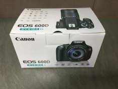 CAMERA FOTO DSLR CANON EOS 600D DOAR 2900 CADRE KIT 18 - 135 IS LA CUTIE foto