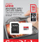 Card SanDisk Ultra microSDHC 16GB SD Adapt. Cl.10