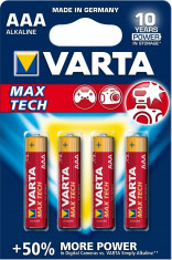 BATERIE ALCALINA VARTA R3 MAX TECH 4BUC/BLISTER foto