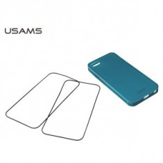 Husa USAMS X-Match iPhone 5, 5S Series Albastra foto