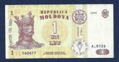 MOLDOVA 1 LEU 2006 [6] P-8g , VF foto