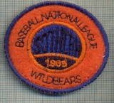 275 -EMBLEMA - BASEBALL NATIONAL LEAGUE WILDBEARS -starea care se vede