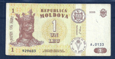 MOLDOVA 1 LEU 2006 [8] P-8g foto