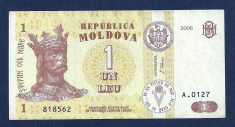 MOLDOVA 1 LEU 2006 [7] P-8g , VF foto