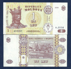 MOLDOVA 1 LEU 2006 [0] P-8g , a UNC foto