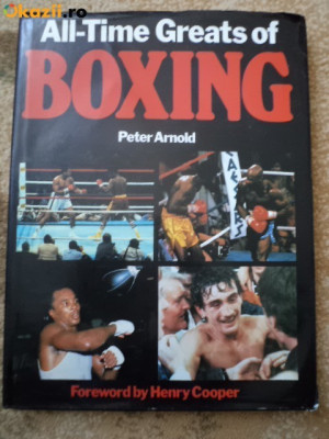 All Time Greats of Boxing Peter Arnold 1993 carte sport boxeri box in lb engleza foto