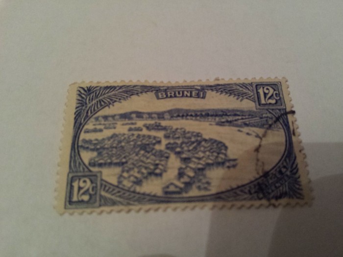 brunei 1924-50 vederi / 1 v.stampilata