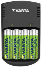 Incarcator de priza Varta cu 4 Acumulatori 2100 mAh Mignon AA foto