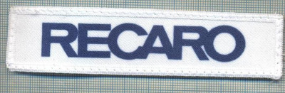 284 -EMBLEMA - ,,RECARO&amp;quot; -TAPITERII AUTO ,,SEAT&amp;quot;-AUTOMOBILE -starea care se vede foto