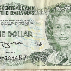 BAHAMAS 1 dollar 1996 VF