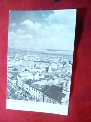 Ilustrata Cluj -Vedere Panoramica ,circulat 1963 foto