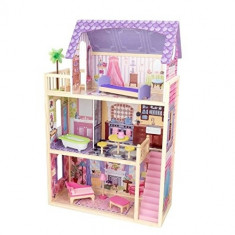 Casute din lemn de joaca pentru papusi si fetite Casuta Kayla Dollhouse KidKraft foto