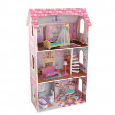 Casute din lemn de joaca pentru papusi si fetite Penelope Dollhouse KidKraft foto