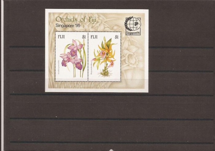 Fiji - Orhids - Flora - bl. 16