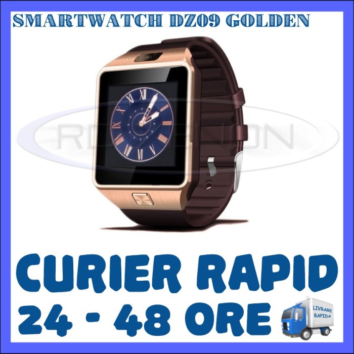 CEAS SMARTWATCH DZ09 AURIU - CU FUNCTIE GSM TELEFON, TOUCHSCREEN - GARANTIE 1 AN foto mare CEAS SMARTWATCH DZ09 AURIU - CU FUNCTIE GSM TELEFON, TOUCHSCREEN - GARANTIE 1 AN foto mare