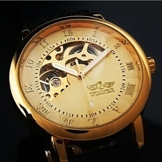 Ceas Superb WINNER MECANIC FULL Automatic Skeleton Barbati Auriu Argintiu Negru foto mare Ceas Superb WINNER MECANIC FULL Automatic Skeleton Barbati Auriu Argintiu Negru foto mare
