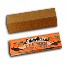 Foite Golden wrap PIERSICA pentru rulat tutun / tigari foto