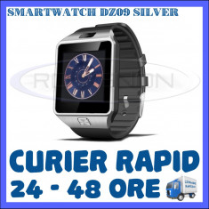 CEAS SMARTWATCH DZ09 ARGINTIU - FUNCTIE GSM TELEFON, TOUCHSCREEN - GARANTIE 1 AN foto