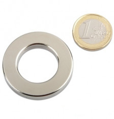 Magnet neodim inel, diametru 40/22 mm, putere 28 kg foto